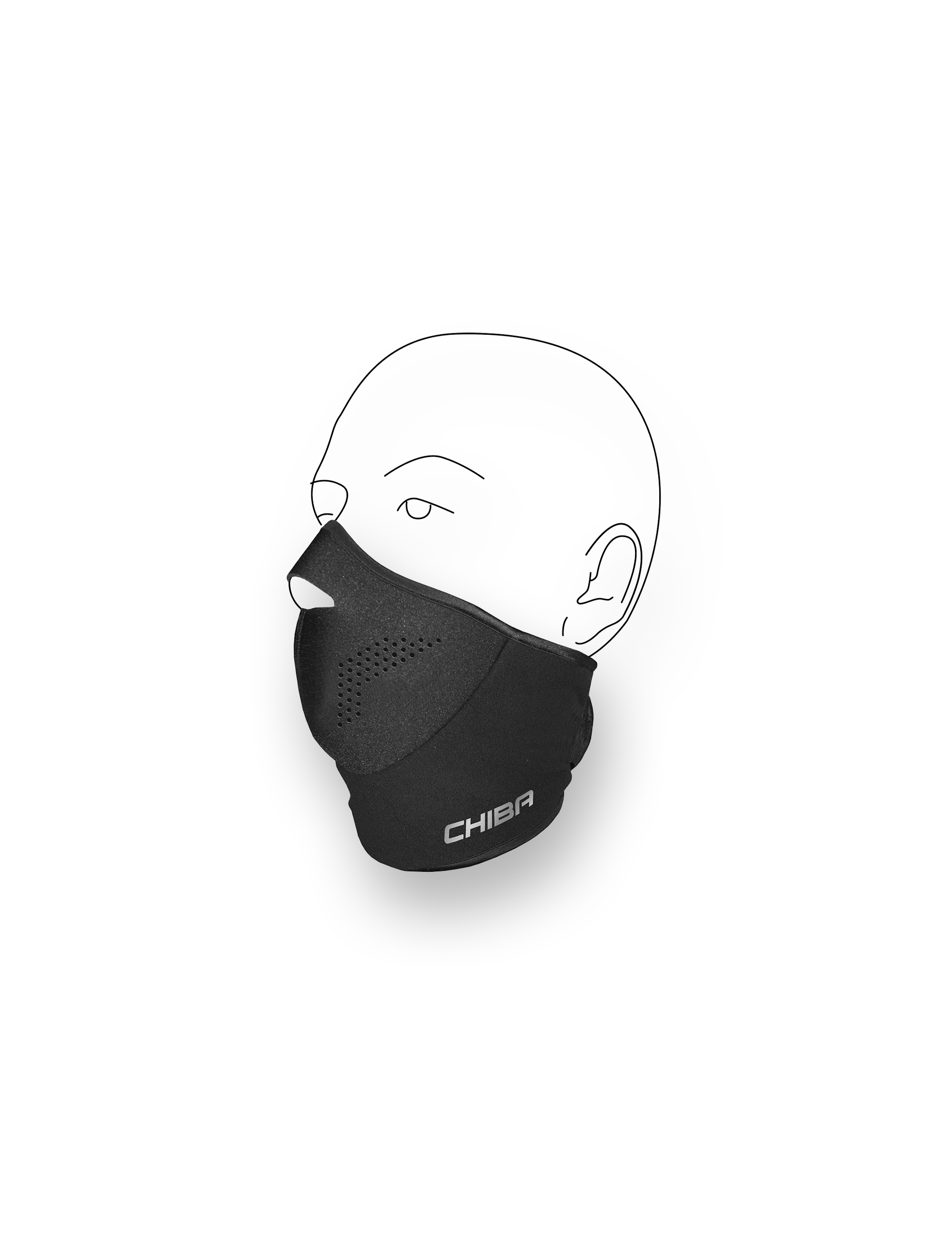 Gesichtsmaske Winddicht